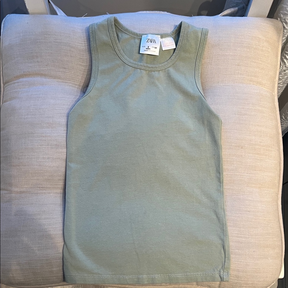 Zara Kids Mint Green Tank Top